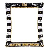 💕 【Uso amplio】 Con hermosos accesorios fotográficos, puede tomar fotografías únicas donde quiera, tanto en frente de la puerta como en exteriores. El accesorio de marco de fotos de cumpleaños personalizado puede capturar sus momentos felices con su amada familia y amigos.