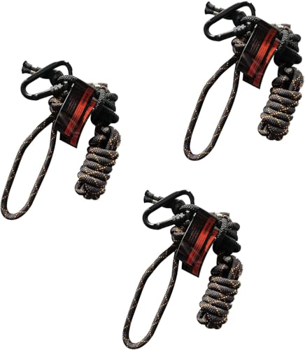 EEAAZEN Hunting Safety Linemans Rope 8ft, 3-Pack, Rope-Style Tree Strap for Tree-Stand Hunting and Climbing