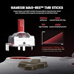 GameSir Cyclone PC Controller Mag-Res TMR Sticks 1000Hz Report Rate Hall & Micro 2-in-1 Triggers RGB Lighting with Charging Dock for PC/Switch/iOS/Android(Black)