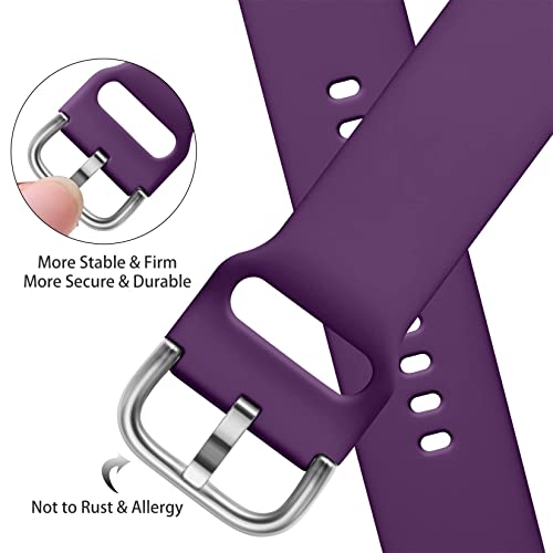 Maledan 8 Pack Band Compatible With Samsung Galaxy Watch 5 Band/Galaxy Watch 4 Band, Galaxy Watch 5 Pro Band/Galaxy Watch 3 Band/Active 2 Watch Bands, 20Mm Soft Silicone Sports Strap Women Men, Small #TOP2