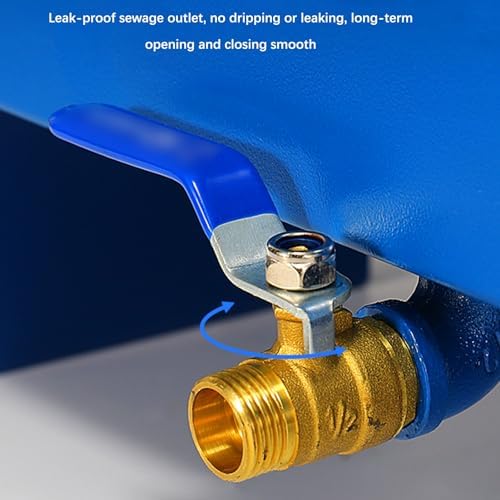 Drum Spill Containment Pallet with Drain Outlet for Leakproof Storage of Oil Drums and Paint Buckets in Warehouses, Factories, and Garages,B