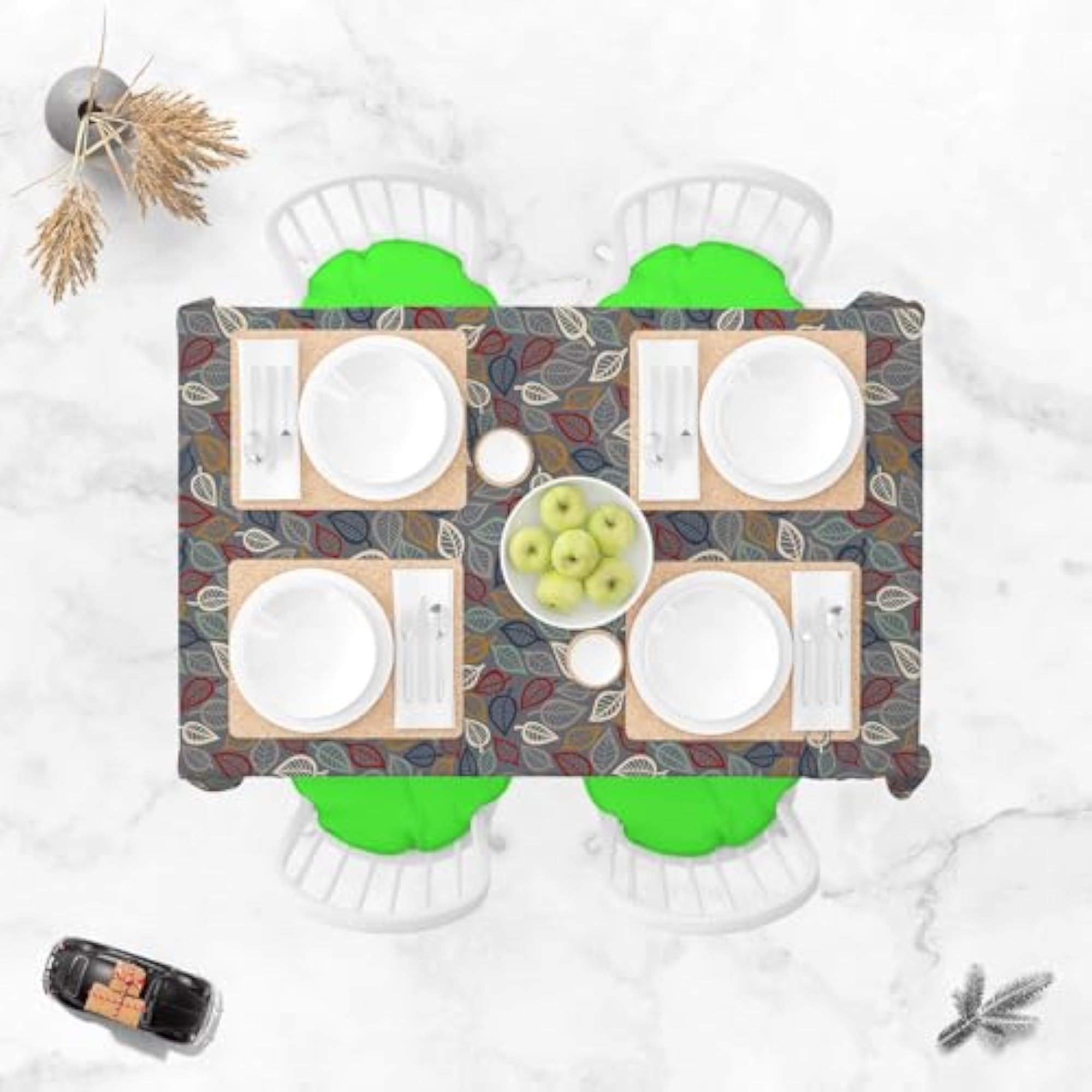 Summer Leaves Table Cloth Cover for Dining & Center Table