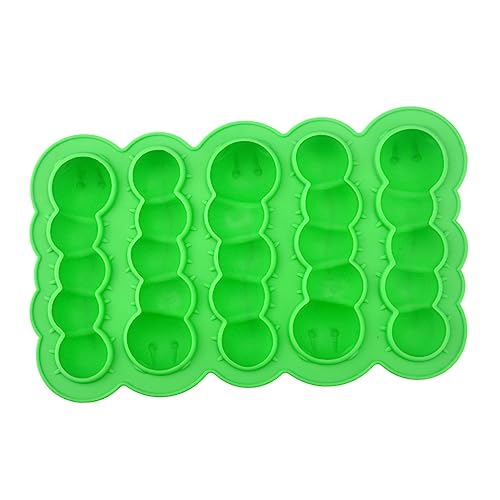 Molde para Hielo Forma Oruga 2 Piezas Verde miniatura 4