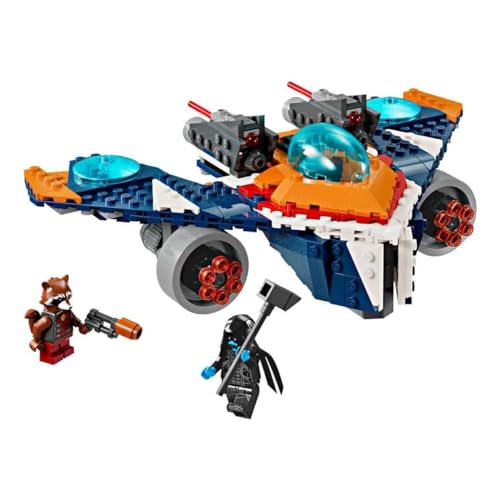 Image of LEGO | Marvel Rocket Spaceship Vs Ronan, Guardians of the Galaxy Toy, Superhero Ship and Minifigures, Gift for Boys and Girls from 8 Years old 76278