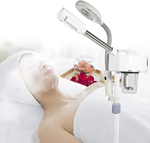 Professioneller 2-in-1 Gesichtsdampfer Mit 5x Lupe - 800W Nano Dampf Für Zuhause