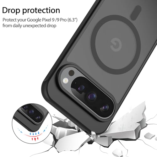 Vancle Magnetic for Google Pixel 9 Case/Pixel 9 Pro Case, [Compatible with MagSafe] Shockproof Full Body Protection Slim Translucent Matte Phone Cover for Pixel 9/9 Pro 2024 (Pixel 9/9 Pro) by Vancle - Image 5