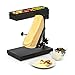 Klarstein Appenzell Peak - Raclette mit Grill, Käseschmelzer, traditionelles Käseschmelzen, Käse-Raclette, 1000 Watt, Temperatur einstellbar, neigbar, höhenverstellbar, Edelstahl, grauschwarz