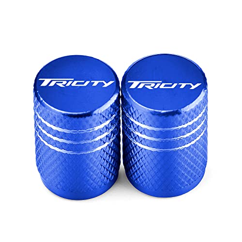 BUNCC Motorrad Rad Reifen Felgen Ventilschaftkappen Abdeckungen CNC-luftdichte Abdeckung für Yamaha Tricity 125 Tricity 155 Tricity 300
