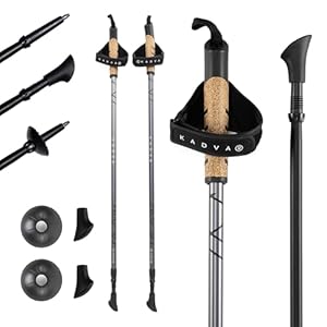 Kadva ARUKU Schwarz Nordic-Walking-Stöcke