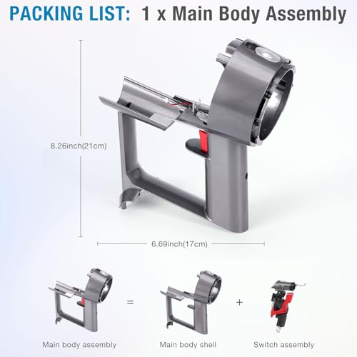 V10 SV12 Main Body Assembly Housing Compatible with Dyson V10 SV12 Vacuum Cleaner Main Body Assembly, Compatible with V10 Animal, V10 Absolute, V10 Motorhead Main Body Assembly with Special Tools by Kuflant - Image 2