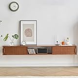 #【Gestión de cables】Nuestra consola multimedia con orificios para cables puede ayudarlo a deshacerse de los cables desordenados; 2 orificios para cables en la parte superior e inferior se utilizan para ocultar los cables, manteniendo sus artículos perfectamente organizados y al alcance