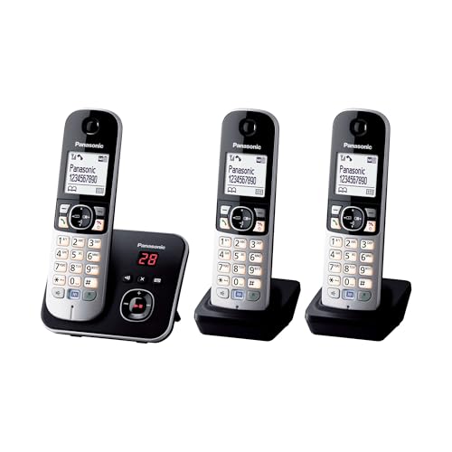 Panasonic KX-TG6823FRB DECT Téléphone Numérique Sans...