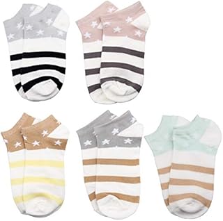 5 Pairs Non Slip Low Cut Socks, Ladies Trainer Socks Cotton Invisible Ankle Sock Fashion Women Socks Cotton Ankle Sock for Womens and Men