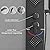 BWE Stainless Steel Shower Panel Tower System Rainfall Head Rain Massage System with Body Jets and Handheld Shower Black Shower Column Wall-Mount