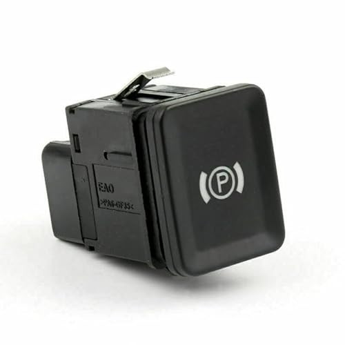 Caliwill Electronic Handbrake Button Parking Brake Switch for VW Passat B6, B7, CC (2005-2012) - Black, Push Button, Manual Operation