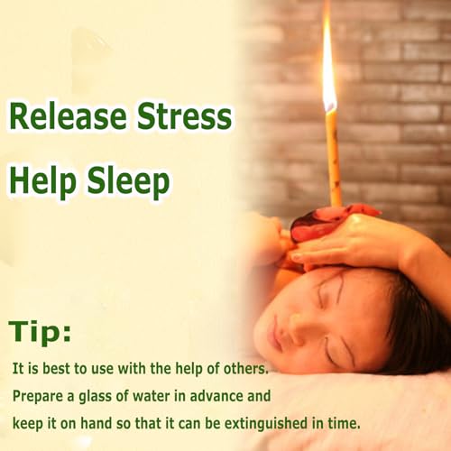 Ear Candles, 10 Pcs Natural Beeswax Ear Candles Kit, Beeswax Hopi Ear Candles for Blocked Ears with 5 Protective Disks+10 Cotton Swab - Image 3