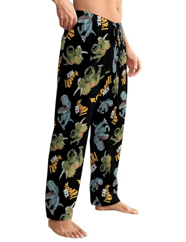 Men's Pajama Pants with Pockets Breathable Lightweight Sleep Pants for Men Soft Lounge Pants Elastic Waistband3