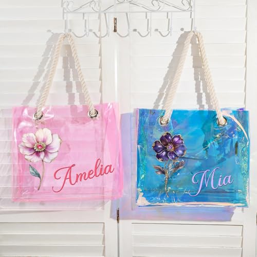 Bolso tote transparente personalizado miniatura 5