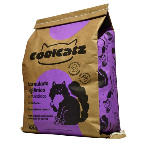 Coolcatz - Areia Higiênica de Mandioca para Gatos 4kg