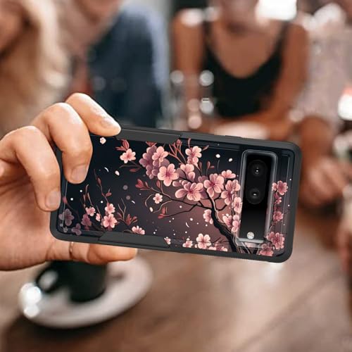 Vobber for Pixel 8a Case,Heavy Duty Dual Layer Hybrid Hard PC Soft Rubber Shockproof Protective Rugged Bumper Case for Google Pixel 8a 6.1 Inch 2024,Cherry Blossom Tree - image 7