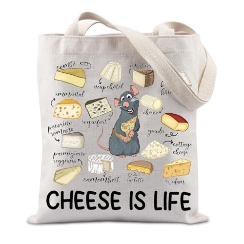 Bolsa Tote Cheese Is Life con diseño temático de queso miniatura 1