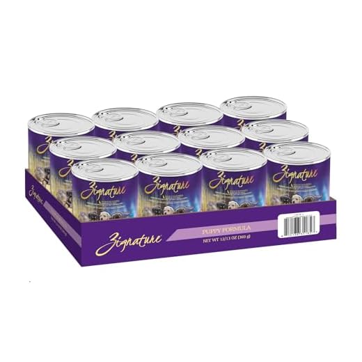 Zignature Puppy Formula Wet Dog Food 13oz can, Case of 12