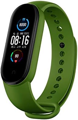 Replacement Bands Compatible with Xiaomi Mi Band 6 Band/Xiaomi Mi Band 5 Band/Amazfit Band 5 Band,Yuuol Soft Silicone Wristbands, Sport Adjustable Wrist Strap for Women Men