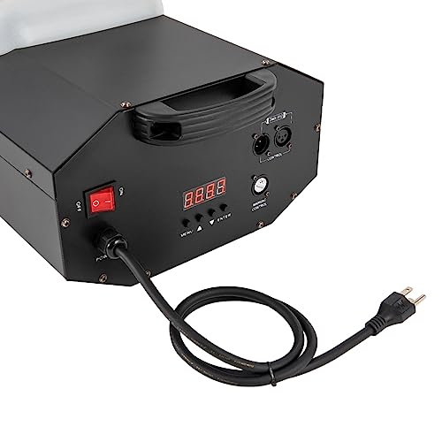 Máquina de humo para Halloween, máquina de niebla escénica termostática de 3000 W con control remoto y temporizador, niebla DMX de 30000 CFM para efectos interiores y exteriores, bodas, discotecas, clubes y actuaciones DJ miniatura 7