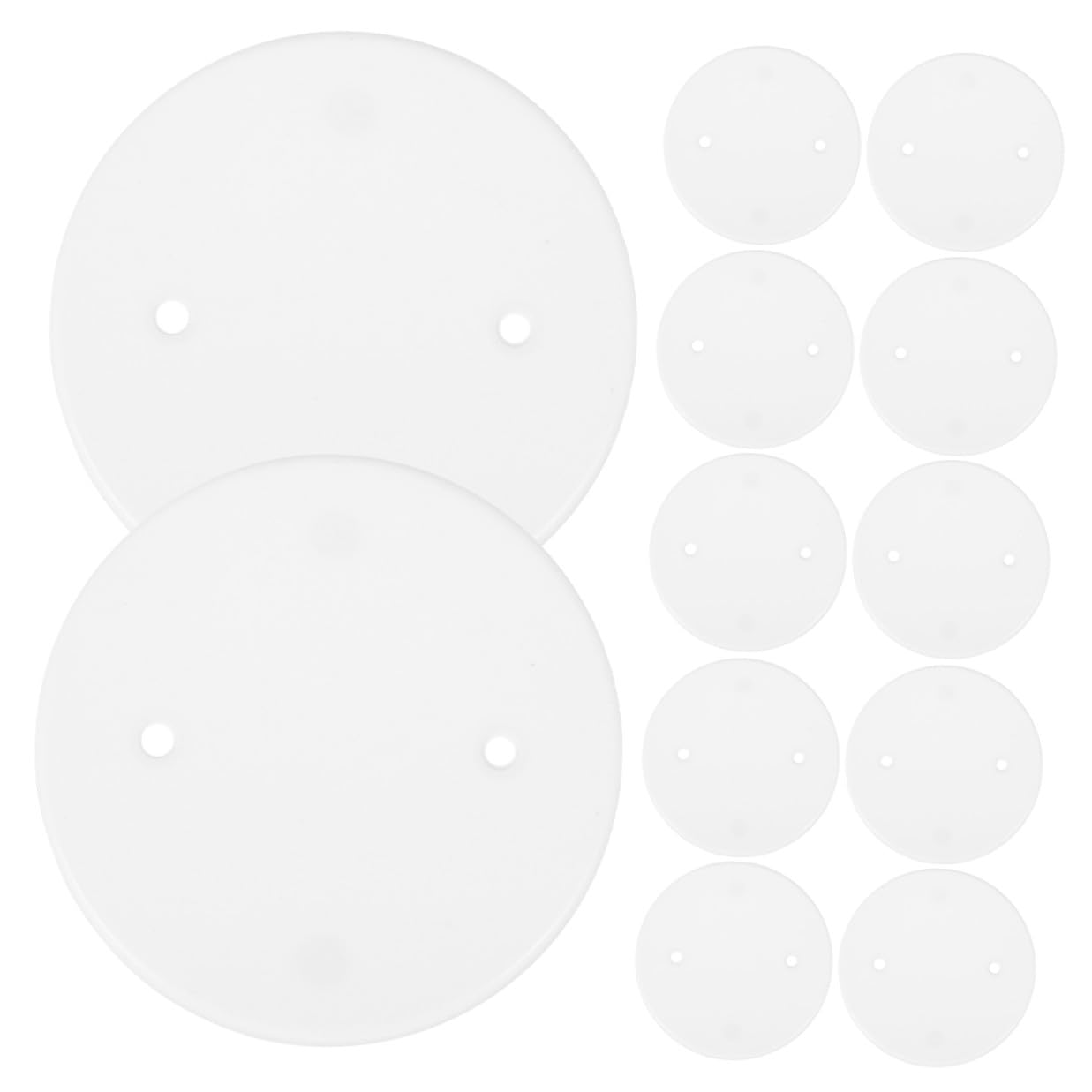 COLLBATH Couvercles De Prises Octogonaux Blancs 60 Pcs Cache-prise Étanche En Plastique Protection Câble Pour Panneaux Électriques Plafond Intérieur Salle De Bain