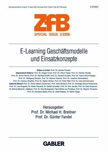 E-Learning Geschaeftsmodelle und Einsatzkonzepte