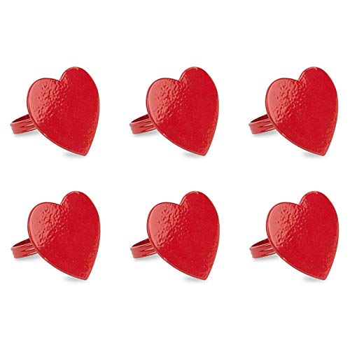 SODIAL Metal Heart-Shaped Napkin, Love Napkin Holder Decoration Suitable for Family Dinner, Wedding, Outdoor Party Or Daily Use