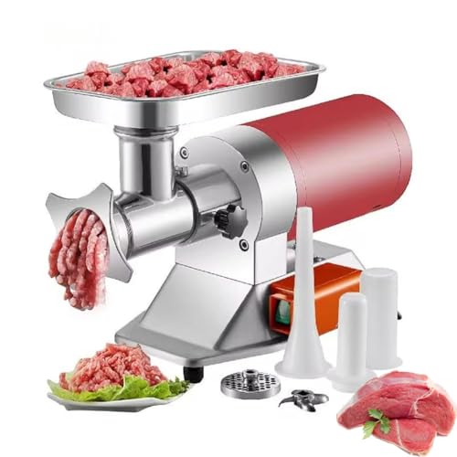YCNLYSSR Picadora de Carne eléctrica de 850 W, rallador de Queso y Carne eléctrico de 250 kg, picadora, rebanadora y trituradora de ensaladas para Carne, Verduras, Frutas, Cebolla y Frutos Secos.