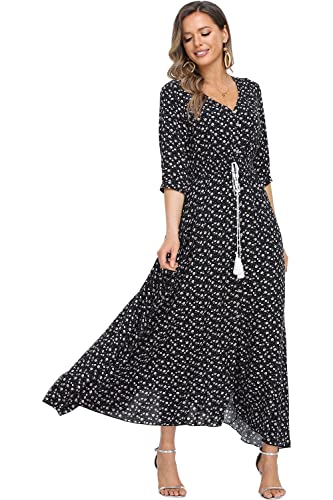 Image of Casual Summer Dresses for Women 2026 Maxi Dress Flowy Bohemian Beach Party