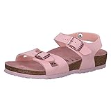 birkenstock rio damen sandale Original Birkenstock Fußbett mit Kork-Latex-Kern zur Dämpfung von Stoßbewegungen
