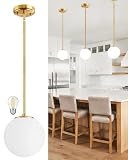 Majade Pendant Lights Kitchen Island 7.4' Globe Gold Modern Pendant Light