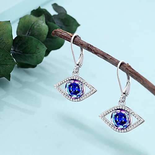 Evil Eye Earrings 925 Sterling Silver Evil Eye Dangle Earrings For Women Cute Eye Huggie Earrings Ojo Earrings Amulet Evil Eye Stud Earrings Swarovski Crystal Evil Eye Hoop Earrings Pretty Large Evil Eye Dainty Earrings Charm Third Eye Earrings Pendientes Nazar Delicate Evil Eye Protection Earrings Devil Eye Mal De Ojo Earrings All Seeing Eye Stuff Spiritual Good Luck Evil Eye Accessories #TOP2