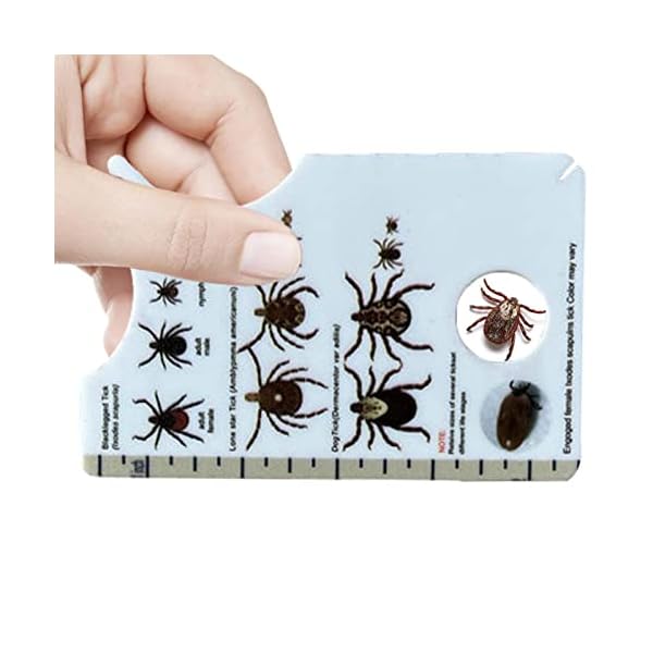 Tick Remover Card, Tick Card for Dogs, 1 Pocket Size Tick Card with Magnifying Glass, Tick Remover Card for People, Cats and Dogs Tick Remover Card, Tick Card for Dogs, 1 Pocket Size Tick Card with Magnifying Glass, Tick Remover Card for People, Cats and Dogs