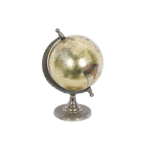 Deco 79 Aluminum Globe, 7" X 7" X 10", Brown #TOP1