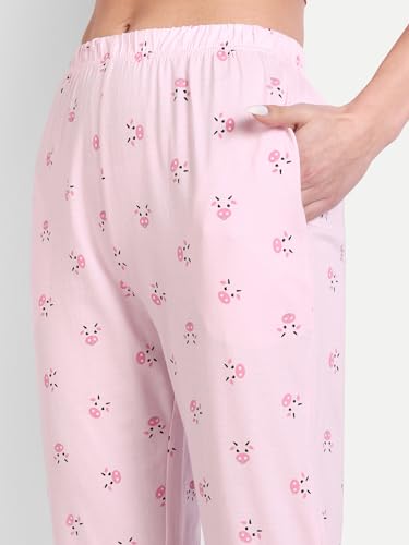 Image of Bedtime story Cotton Night Suit for Women Girls | Women's Cotton Printed Pant & Top Night Suit Set Pyjama Set Sleepwear Nightwear Nightdress Loungewear