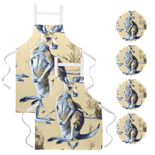 Tablier de serveuse lot de 2 avec broches pour restaurant