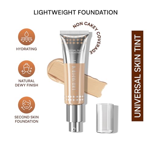 Image of Dream Beauty Celestial Glow Foundation | Unnoticeable Lightweight Foundation with Universal Shade Adaptability | Everyday, Skin-Like Finish | 12H Wear | Breathable Formula | 30ml (Neutral Light)
