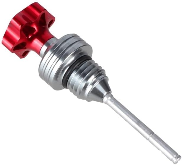 Oil Dipstick For Gy6 For 110Cc For 125Cc Motorcycle Universal Engine Crankcase Oil Dipstick Filler Cap Oil Level Gauge For Scooter(Red)