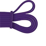 W-Lynn Krafttraining Widerstandsband, Widerstandsband unterstützt Pull-Up-Gummiband, Latex-Spannungsband, Spannungsband-Widerstandsübungs-Fitnessband für Krafttraining und Muskeltraining,Purple
