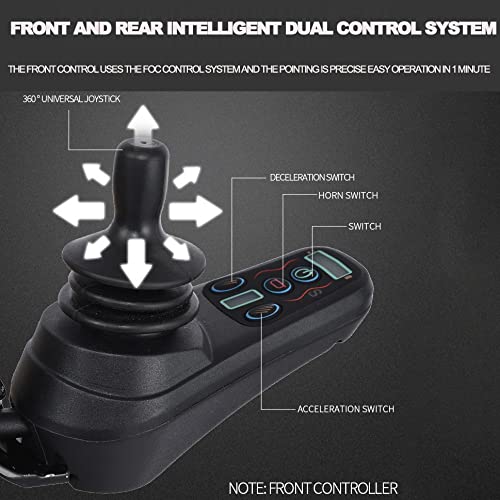 Gaslike Foldable Electric Wheelchair, Portable Super Lightweight (Weight-30Lbs) Multifunctional Mobility Aid Power Chair For Travel Outdoor Home, Durable, Long Cruising Range, Can Support 350 Pounds #TOP4