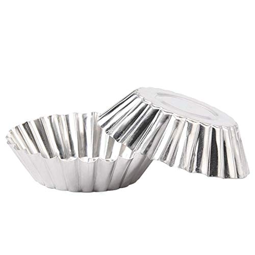 Kddom 10 Pcs Stainless Steel Mini Tart/Pie Pans Reusable Tartlet Cupcake Baking Mold For Pies Baking Tool Non Stick thumb #3