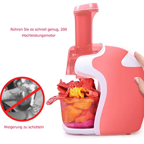Eismaschine Mit Kompressor Tragbare Früchte Softeismaschine Für Zuhause Sorbet-Maschine Frozen Yogurt Maschine, 10-15 Minuten Zu Machen Slush EIS Maschine Speiseeismaschine  – Bild 7