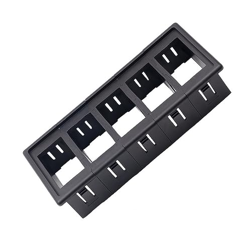 Support de interrupteur à bascule USB encastrable Anneome double kit de montage véhicule et PC