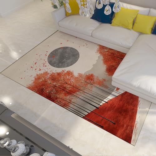Tapis 60x90cm paysager d Automne antidérapant et lavable
