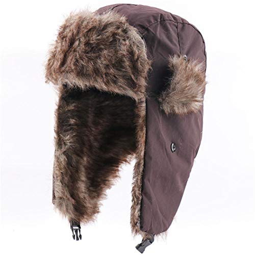 Chapka hiver imperméable et chaude pour homme et femme bonnet trappeur de ski