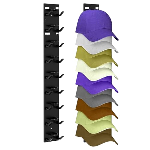 CHUNLINLAODA 2 piezas Colgador Gorras Autoadhesivo
